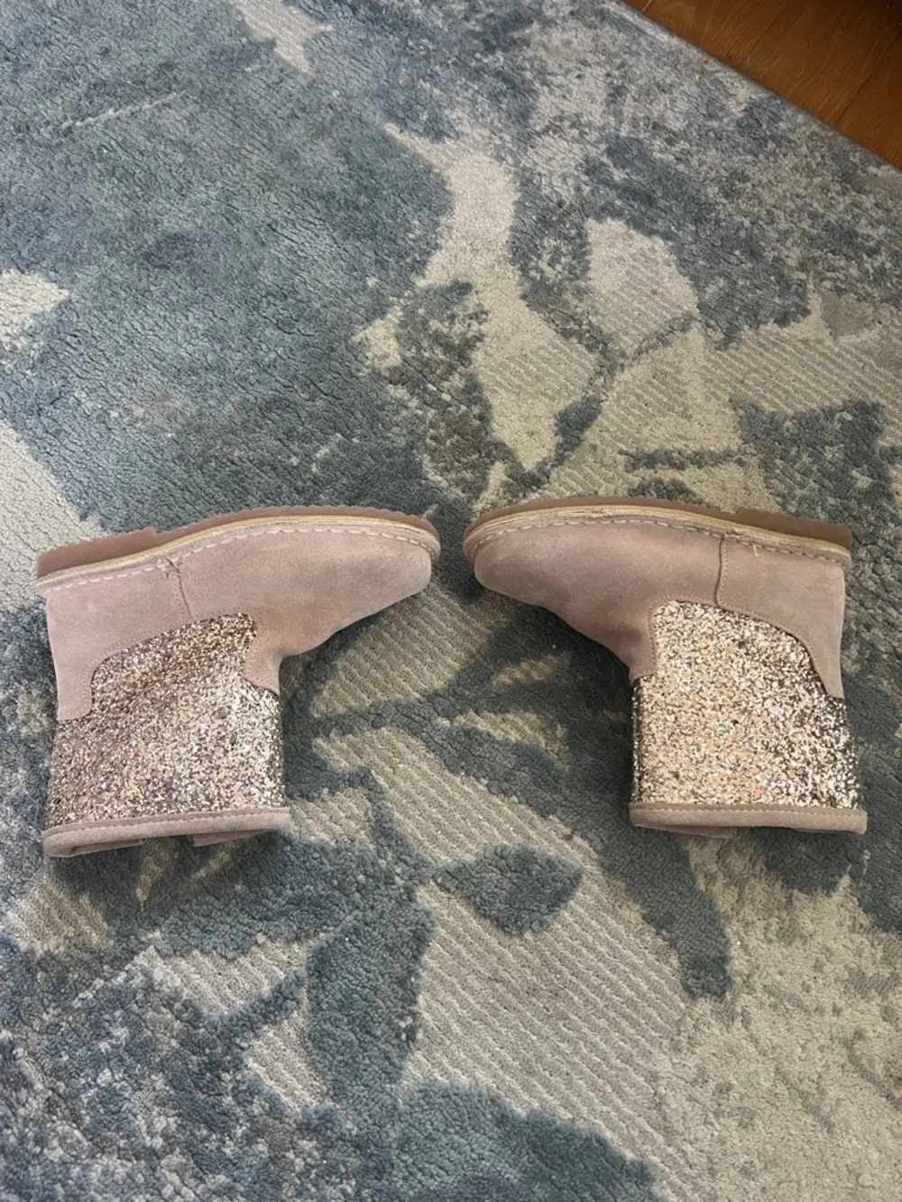 Pink Mini Boden beige faux-fur lined boot (girls) - Picture 6 of 6